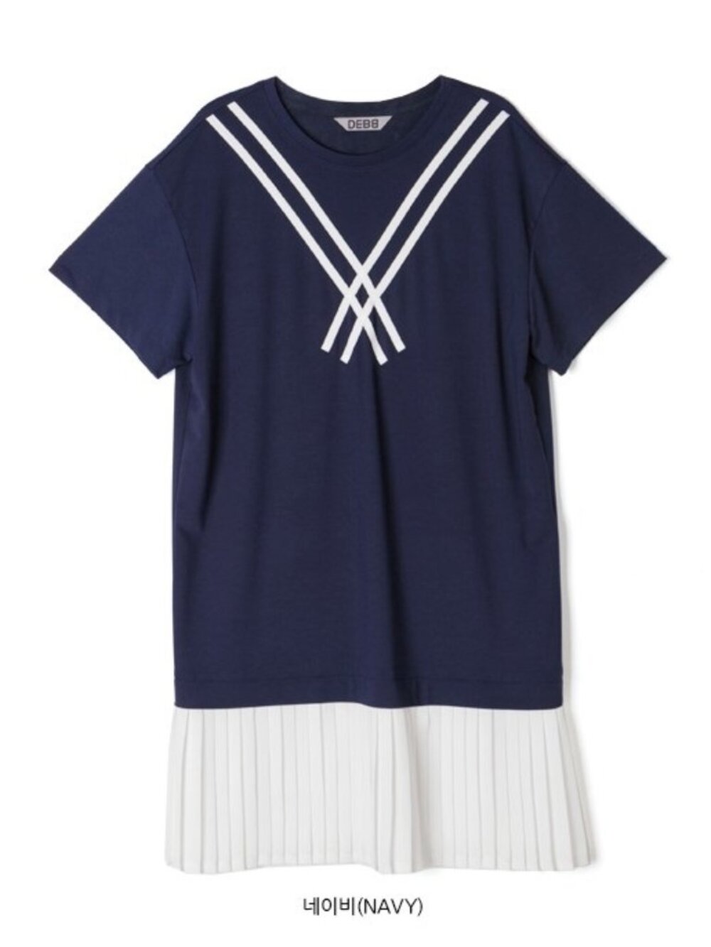 DEBB Andy & Debb Navy Sailor Pleated Mini Dress